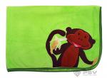 Плед - подушка Little Car - Monkey 100 х 80 зеленый