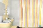 Занавеска (штора) для ванной комнаты тканевая 180х180 см Indwen yellow