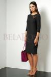 Платье LISSANA 3011 черное с розовым