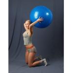 Гимнастический мяч, 75 см, с игольчатой поверхностью, с насосом   НОВИНКА