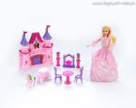 Dolly Toy Замок для куклы "Розовые мечты" (46х12х31,5 см, свет, звук, кукла 27 см, мебель)