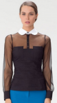 Женская блузка с воротником на пуговицах