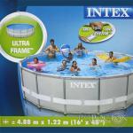 Бассейн каркасный Ultra Frame 488*122см + 5 аксессуаров Intex (28324)(54924)