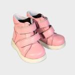 Ботинки детские на байке светло-розовые ОД-5-2