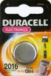 Элемент питания Duracell DL2016 BL1, диск литиевый