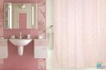 Занавеска (штора) для ванной комнаты тканевая 180x180 см Dagha pink