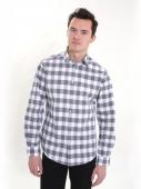 220853 рубашка 07186-V, Cotton, white-grey check