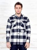 230797 рубашка мужская 07232/CR, Flannel, black check