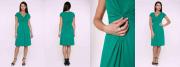 Платье жен. зеленый 95%ПЭ/5%ПУ