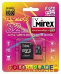 Флэш-карта microSDHC 32GB class10 MIREX с адаптером