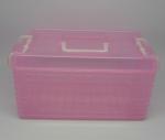 Коробка пластик R589 розовый
