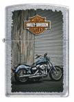 Зажигалка ZIPPO Harley-Davidson®, латунь с покрытием Street Chrome™, серебристая, 36x12x56 мм