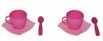 Набор детской посуды "Алиса" на 2 персоны (6 элементов) (в сеточке)