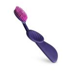 Radius Toothbrush Scuba щетка зубная с резиновой ручкой (фиолетовая) (мягкая) (для правшей)