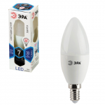 Лампа светодиодная ЭРА,7(60)Вт, цоколь E14, свеча,холодн. бел., 30000ч, LED smdB35-7w-840-E14
