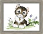 Алмазная живопись Малыш-котенок, 30*25 см