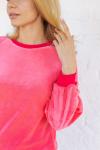 Блуза женская из велюра - VESNA | розовый