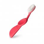 Radius Toothbrush Scuba щетка зубная с резиновой ручкой (арбузная) (мягкая) (для левшей)