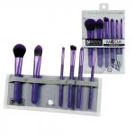 MODA 7 PC. PURPLE TOTAL FACE SET / Мода Фиолетовый набор кистей для макияжа лица в чехле