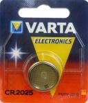 Элемент питания Varta 6025.101.401 CR2025 BL1, диск литиевый
