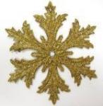 Декоративная снежинка, цвет золото, арт. СПГ125001