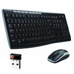 Набор беспроводной LOGITECH Wireless Combo MK270,клавиатура,мышь 2 кноп+1 к-кнопка,черн,(920-004518)