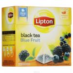 Lipton Blue Fruit Tea черный чай в пирамидках, 20 шт.