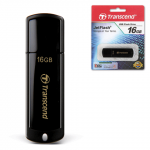 Флэш-диск 16GB TRANSCEND JetFlash 350 USB 2.0, черный, TS16GJF350