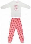 Пижама детская GР 17-001П (молочный/розовый)