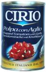 CIRIO"Chopped Tomatoes with Garlic" томаты очищенные резаные с чесноком (ж/б)