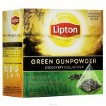 Lipton Green Gunpowder зеленый чай в пирамидках, 20 шт.