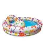 Пляжный набор INTEX: надувной бассейн 122*25см, круг для плавания 51 см, надувной мяч 51 см (59460)