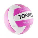 Мяч в/б TORRES Beach Sand Pink, р.5, синт. кожа