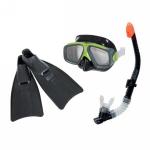 Набор для подводного плавания Sports-маска,трубка,ласты,р-р 41-45, Intex (55959)