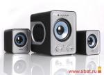 Акустическая система 2.1 SmartBuy® BUZZ, MP3, FM, пульт ДУ, черн/сер( SBA-2600)