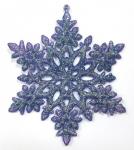 Декоративная снежинка, цвет фиолетовый, арт. СПГ150005