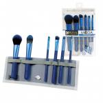 Royal&Langnickel MODA BLUE TOTAL FACE SET. Мода Голубой набор кистей для макияжа лица в чехле