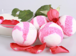 Бурлящие шарики для ванн Роза в молоке с пеной, упаковка 6 шт