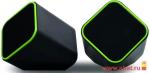 Акустическая система SmartBuy® CUTE, мощность 6 Вт, USB, черно-зеленые (SBA-2580)/60