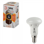 Лампа светодиодная ЭРА, 4(30)Вт, цоколь E14,рефлект., тепл. бел., 25000ч, LED smdR39-4w-827-E14ECO