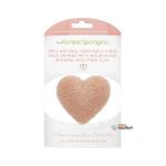 Спонж для умывания лица Premium Heart Puff with French Pink Clay (премиум-упаковка)