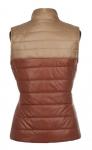Пальто женское Зара бежево-коричневая плащевка Л 0026