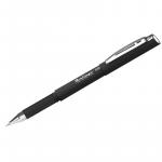 Ручка гелевая Berlingo "Silk" черная, 0,5мм, грип, CGp_50151