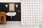 Занавеска (штора) для ванной комнаты тканевая 180x180 см Hearts