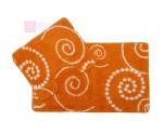 Maison (оранжевый) Комплект ковриков для ванной 2 предмета.