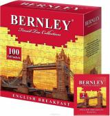 BERNLEY English Breakfast чай черный байховый мелкий, 100 пак.
