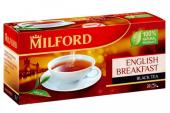 MILFORD English Breakfast чай черный, 20 пак.
