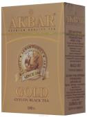 AKBAR Gold чай черный СРЕДНИЙ ЛИСТ, 100 г