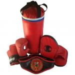 Набор боксерский ЧЕМПИОН (мешок 40 см,перчатки, лапы, пояс чемпиона)