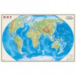 Карта Мир физическая , 1:35 млн., 900*580 мм, ОСН1234113